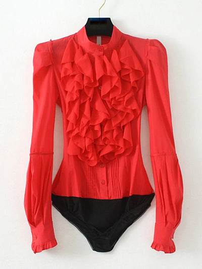 Mikayla Long Sleeve Bodysuit Blouse