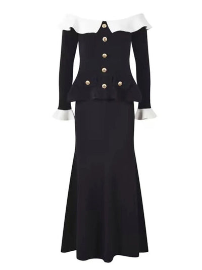 Mina Peplum Midi Dress