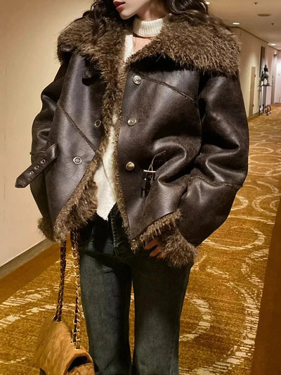 Miriam Faux Leather Coat