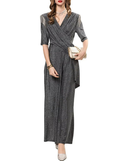 Morgan Beaded Chain Decoration Jumpsuit