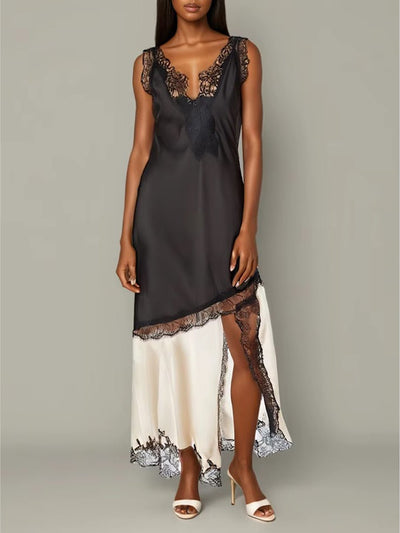 Nadia Lace Trim Slip Maxi Dress