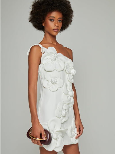 Naomi Asymmetric Patchwork Mini Dress