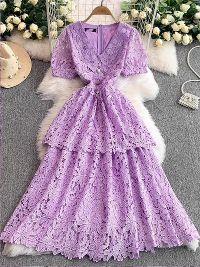Naomi Hollow Out Midi Dress