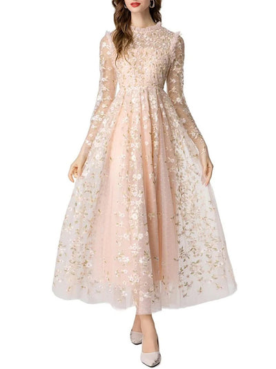 Natalie Long Sleeved Maxi Dress