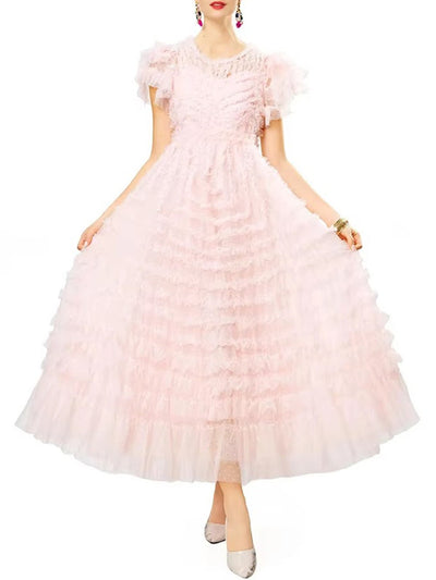 Noelle Tiered Tulle Maxi Dress
