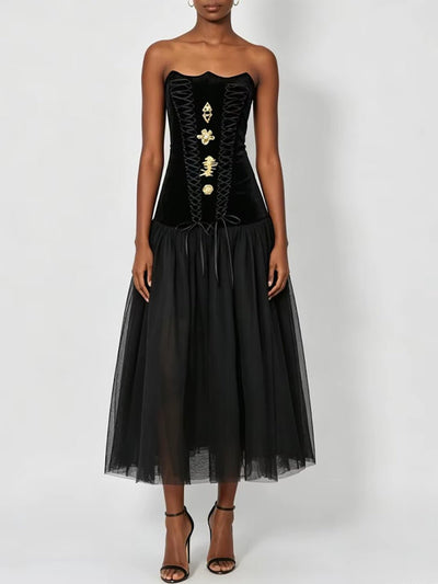 Odessa Corset Tulle Gown