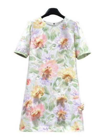 Odette Organza Floral Mini Dress