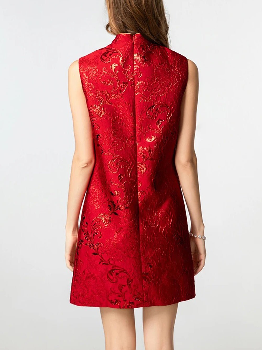 red paisley mini dress Stoira Mini Dress in Paisley Fun Red