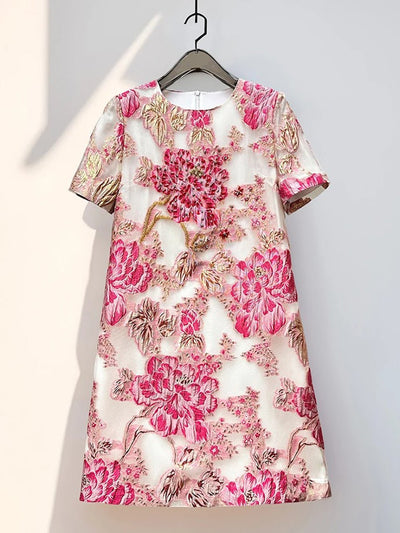 Paloma Embroidered Floral Mini Dress