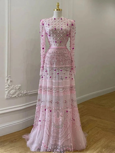 Payton Beaded Chiffon Maxi Dress