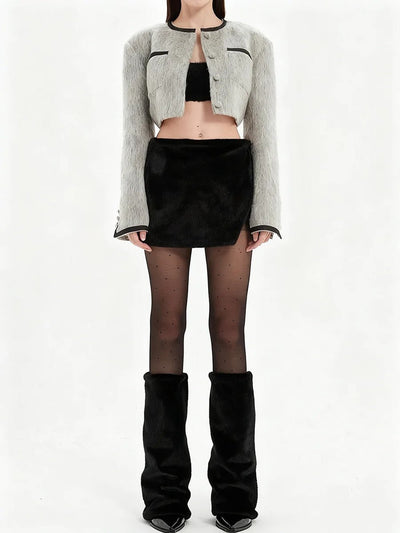 Rebecca Fleece Cropped Jacket