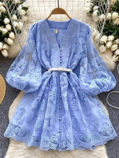 Remi Belt Single-Breasted Mini Dress