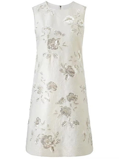 Rosalie Crystal Floral Mini Dress