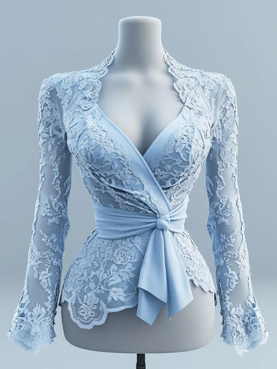 Rowan Lace Wrap Blouse