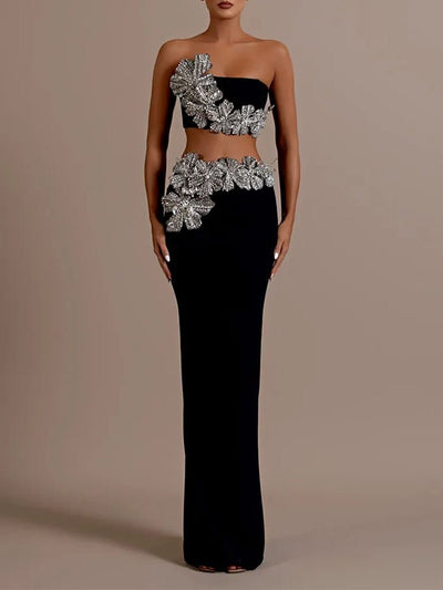 Rylee Strapless Top & Skirt Set