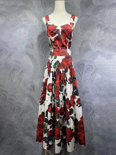 Sabine Rose Corset Midi Dress