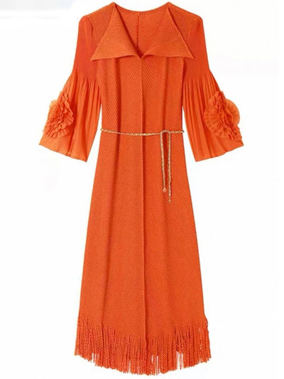 Scarlett Flare Sleeve Midi Dress