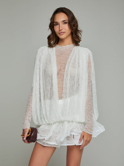 Selma Lace Transparent Mini Dress