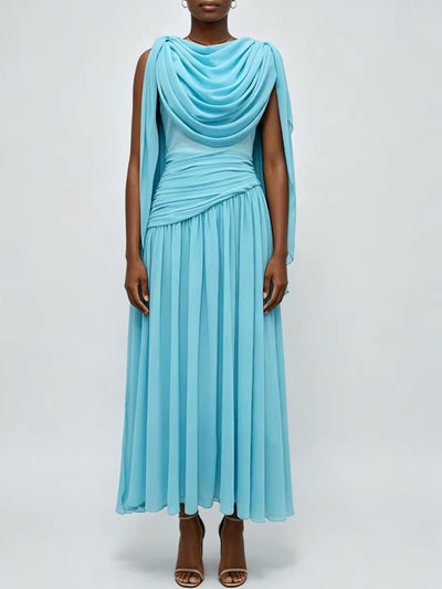 Seraphina Draped One Shoulder Gown