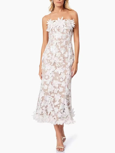 Seraphina Floral Appliqué Midi Dress