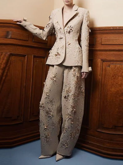 Seraphina Pearl Embellished Pant Set