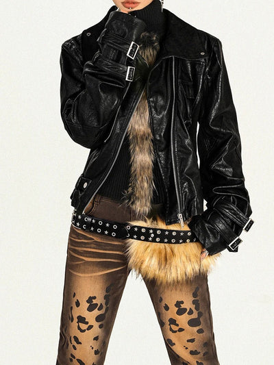 Stevie Faux Leather Jacket
