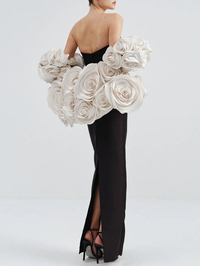 Sydney Maxi Dress & Floral Cape