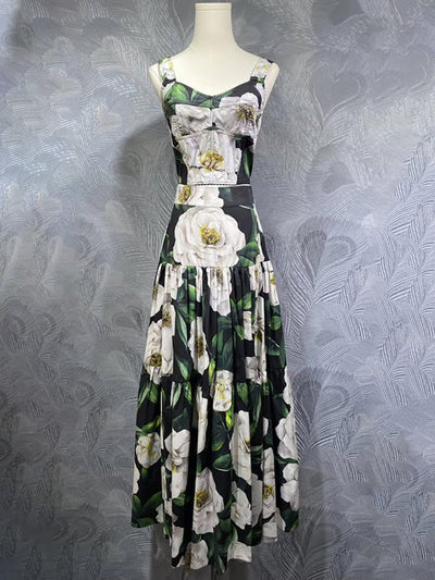 Talia Floral Crop Top Skirt Set