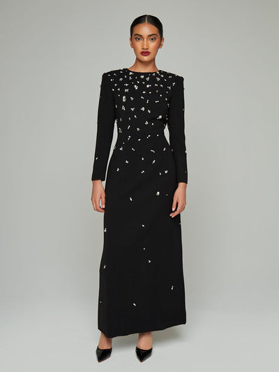 Tara Rhinestone Embellished Maxi Dress