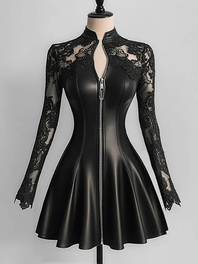 Tatum Faux Leather Mini Dress