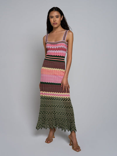 Teena Color-Block Maxi Dress