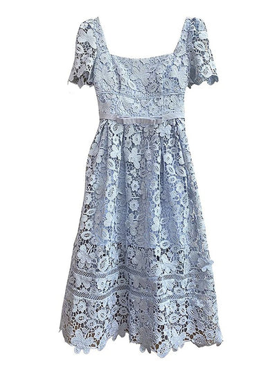 Tyan Hollow Out Midi Dress