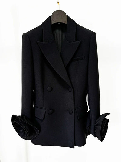Valentina Floral Cuff Tailored Blazer