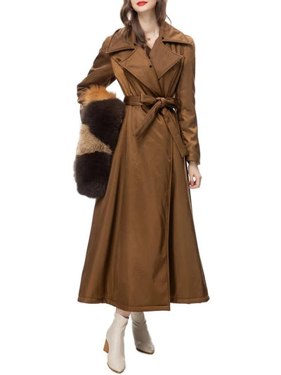 Vivian Belted Lapel Coat