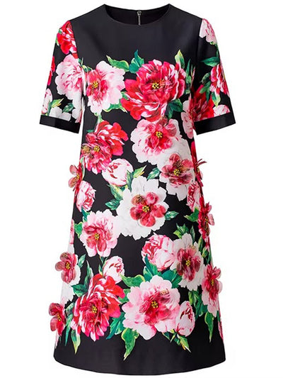 Vivienne Floral Shift Mini Dress