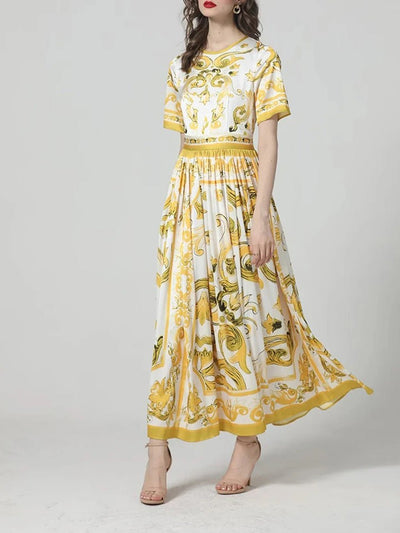 Wesley Floral Big Swing Maxi Dress