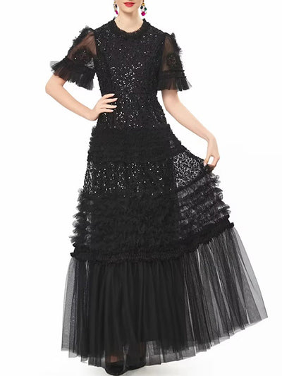 Winona Sequin Lace Gown