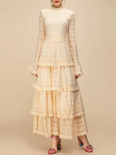 Genna Layered Mesh Maxi Dress
