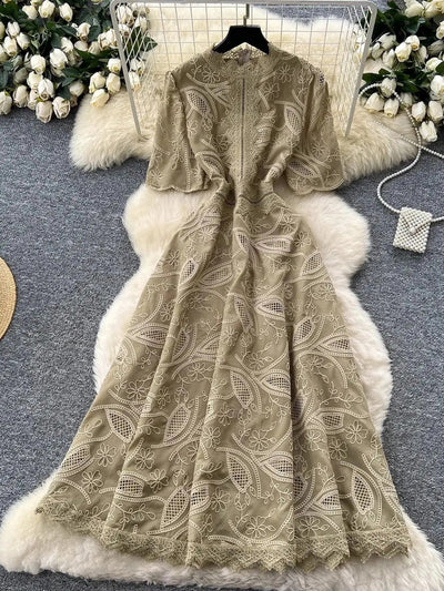 Zoey Hollow Out Midi Dress