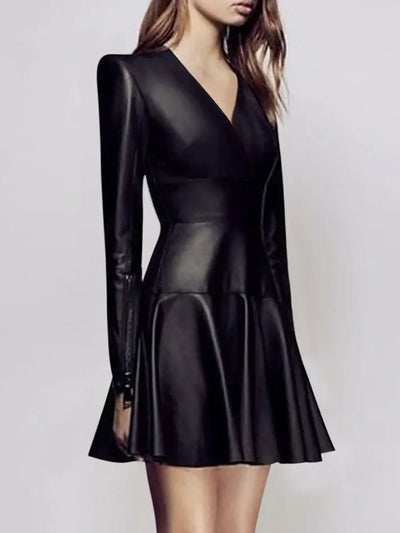 Alexis Faux Leather Mini Dress