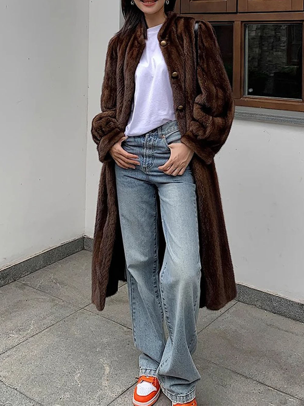 Alexis Faux Mink Fur Coat | Glory Connection