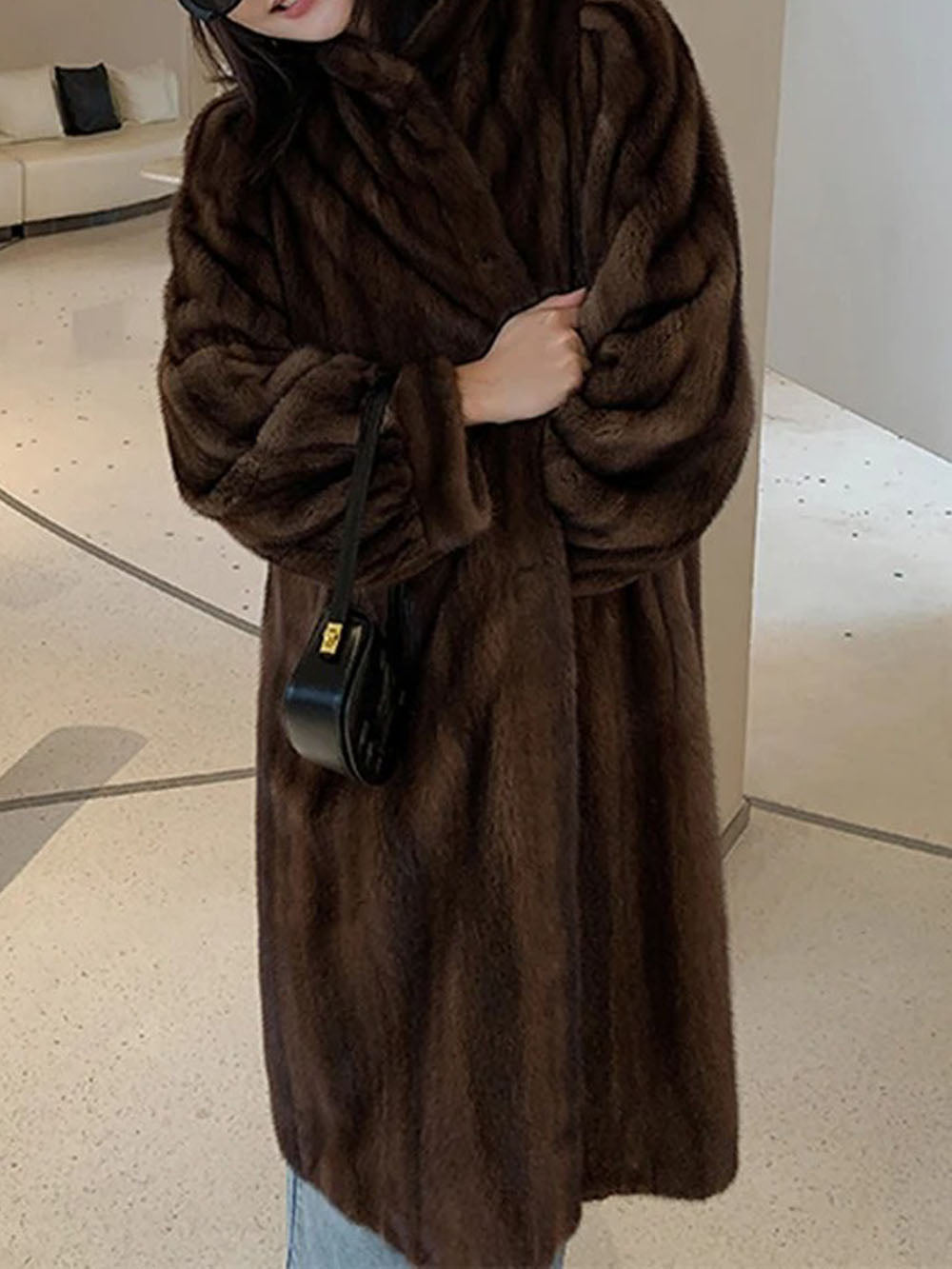 Alexis Faux Mink Fur Coat | Glory Connection