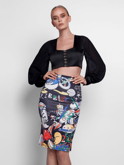 Aricia Miki Skirt in Black