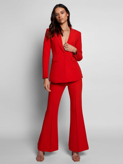 Bahira Blazer + Pants Set in Red