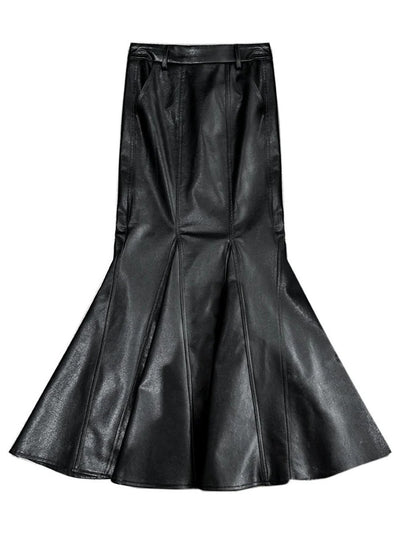 Brooks Faux Leather Maxi Skirt