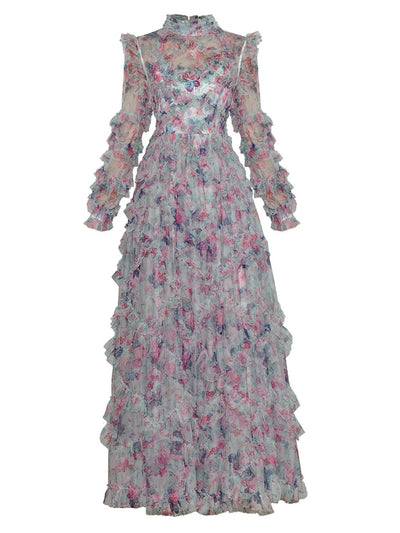 Cora Grey Midi Dress
