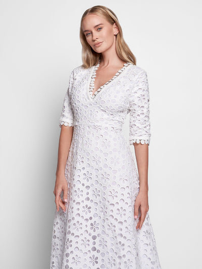 Dallas Embroidery Maxi Dress