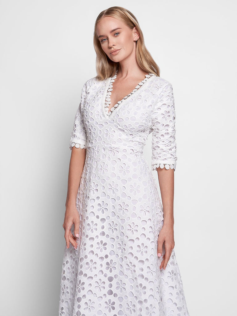 Dallas Embroidery Maxi Dress - Glory Connection