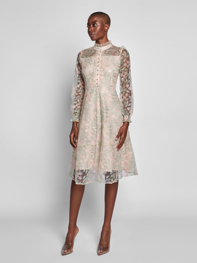 Farren Embroidery Dress - Glory Connection