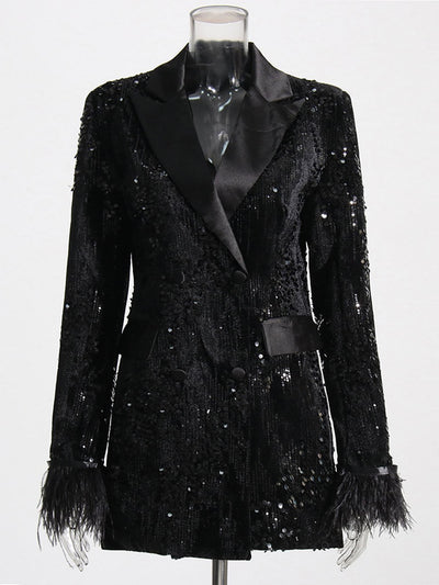 Flora Blazer in Black